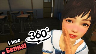 😳 SENPAI, ELLA te DIRA un SECRETO ATREVIDO en Realidad Virtual😳💔 Anime VR