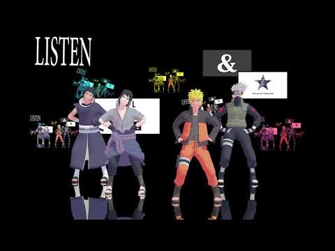 Poker Face【NARUTO MMD】NARUTO*KAKASHI*SASUKE*OBITO