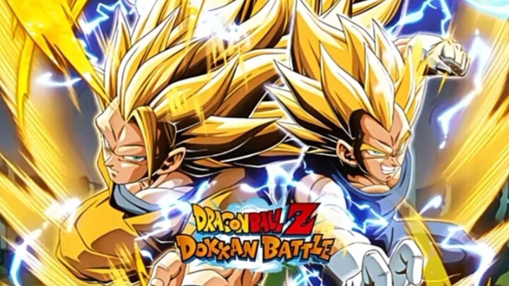 goku ssj3 and vegeta ssj2 LR stand by skill ฝึกพากย์ จากเกมdokkan