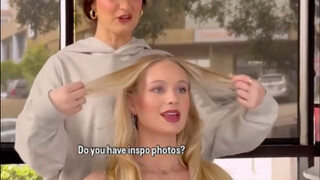 สาวน้อยย้อมผมสีม่วงลาเวนเดอร์