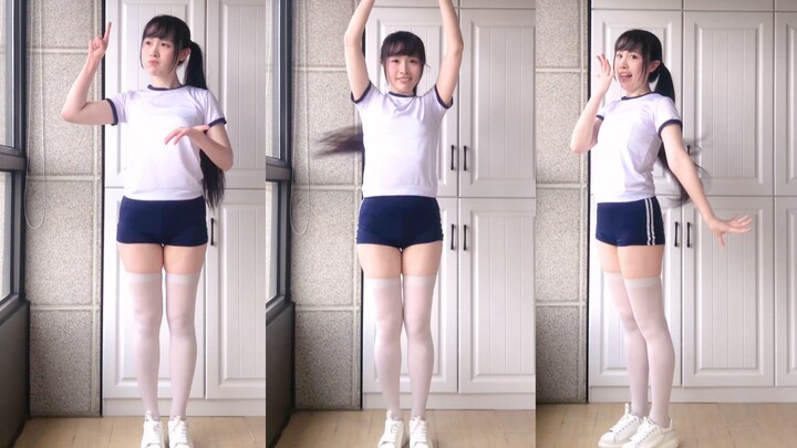 [Yueyue ☾] Abarenbou Dance in Gym Uniform! Back to the Roots of Otaku Dance? Cutely Dancing at Home～