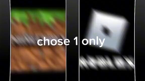 choose 1 only team Roblox or team Minecraft