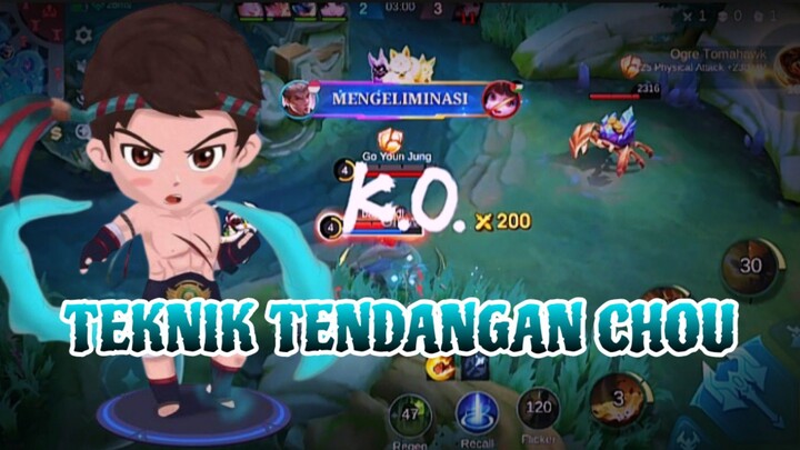 TEKNIK TENDANGAN CHOU