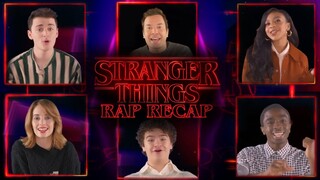 The Cast of Stranger Things Raps a Recap of Stranger Things | The Tonight Show Starring Jimmy Fallon