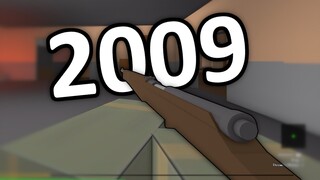 this ROBLOX FPS was made in 2009...