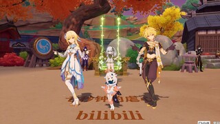 【原神】空荧派蒙热爱105°的你