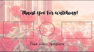Aesthetic anime outro templates| free download sBy Peachy Grace