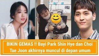 BIKIN GEMAS !! Bayi Park Shin Hye dan Choi Tae Joon akhirnya muncul di depan umum