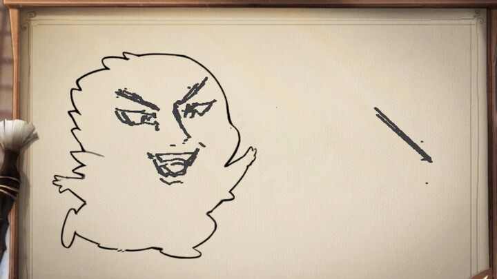 洛蒂绘制了一只嗅嗅的轮廓，它在干什么呢