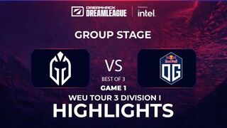 Game 1: OG vs Gaimin Gladiators (Ammar TF vs Ace | BO3) DPC WEU 2022 Tour 3: Division I & II