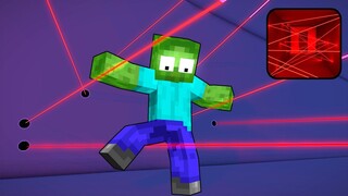 Monster School : LASER ROOM CHALLENGE - Minecraft Animation