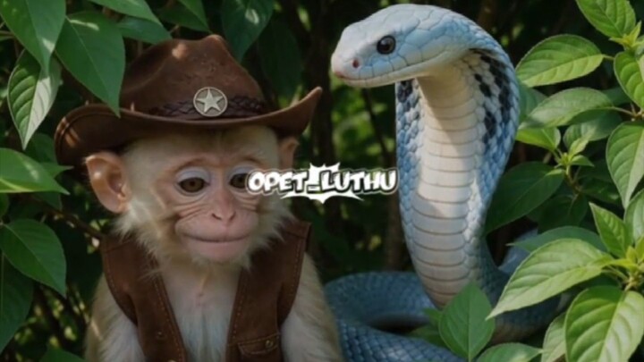 monkey & snake friend 🤗