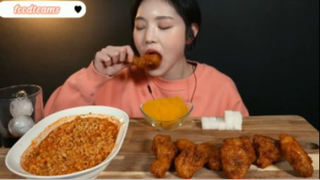 Mì cay HQ và gà mật ong phần 7 #mukbang