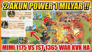 2 AKUN POWER 1 MILYAR MIMI 1175 VS JST 1365 WAR KVK SOC HA !!