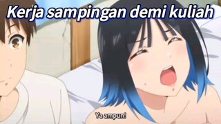 Rela kerja sampingan demi kuliah.