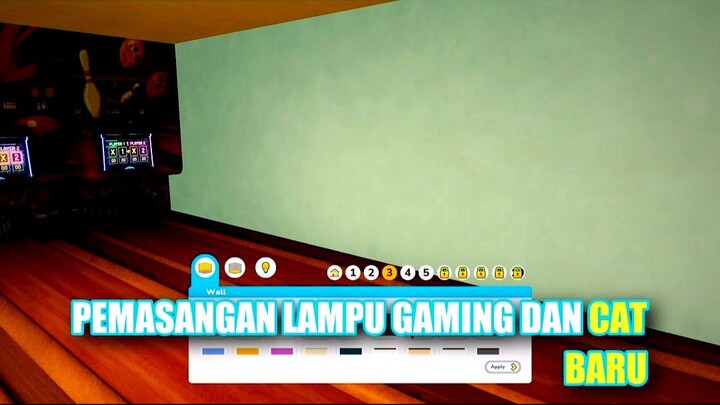 Pemasangan Lampu Gaming dan Cat Baru