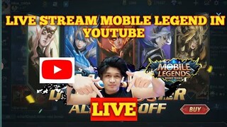 Paano mag live ng mobile legends sa YouTube