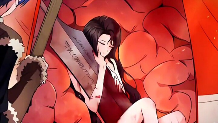 The boy merely slit open the whale’s belly, only to be shocked to find a girl clutching a sword insi