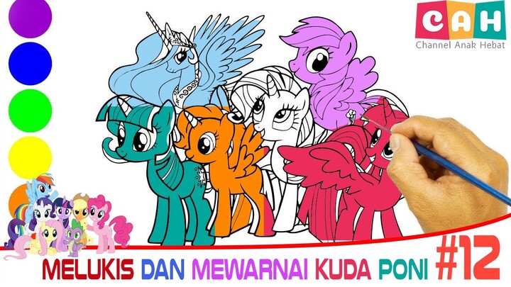 Mari Menggambar dan Mewarnai Kuda Poni Bersama dengan Mudah | Menggambar, Mewarnai untuk Balita, #12