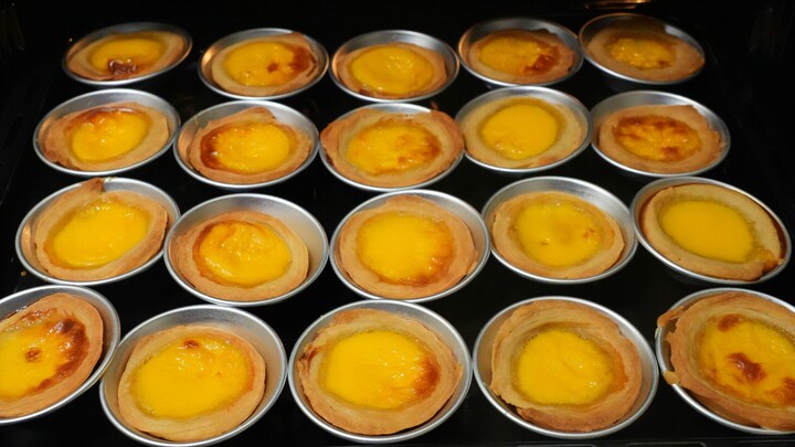 Craving egg tarts? Here’s how to make them at home—golden brown, crispy on the outside, and creamy a