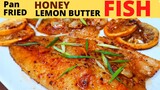 Pan FRIED HONEY Lemon butter FISH | EASY Simple DELICIOUS Gourmet CREAM DORY DISH