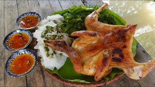 Gà nướng tỏi ớt bánh hỏi, gỏi đậu rồng - Bin Đen Miền Tây # 277