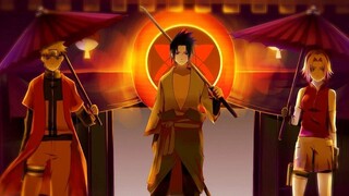 Các thao tác quyến rũ khác nhau của Naruto, kết ấn bằng một tay, đá ngọc Đạo giáo bằng một chân, chị