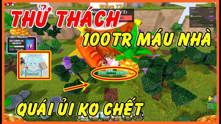 Thử Thách Lên 100 Triệu Máu Nhà Bằng Killua Làm Quái Ủi Không Thua ?? | ALL STAR TOWER DEFENSE