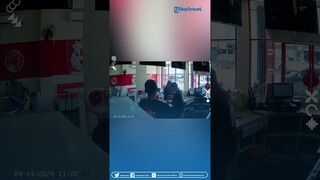 Detik-detik Seorang Wanita Terekam CCTV Ambil HP Milik Karyawan Kedai Minuman di Kendari