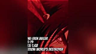 eren erenjaeger erenyeager erenjeager erenedit aot edit fyp fypシ fypage viral anime yeager jeager jaeger erenjaegeredit pourtoi weeb xyzbca trending foryou foryoupage AttackOnTitanseason4 attackontita