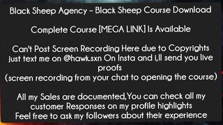 Black Sheep Agency – Black Sheep Course Download Course Download