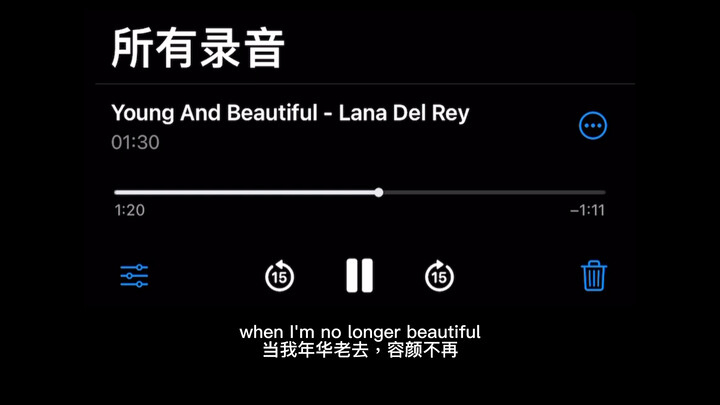 【翻唱】Young And Beautiful - Lana Del Rey