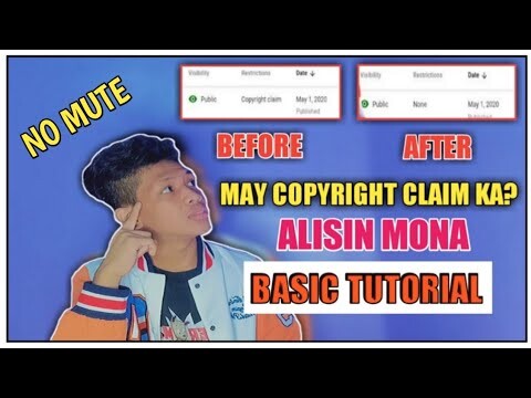 BASIC STEP PARA MATANGGAL ANG COPYRIGHT CLAIM IN ONE MINUTES