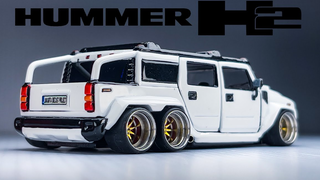 JDP改造多美卡 - 宽体低趴6x6 悍马H2 Hummer H2 - Jakarta Diecast Project