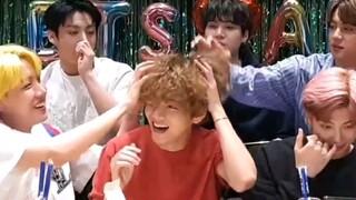 Kim Taehyung: What should I do—my hyung loves me way too much (with his instant-noodle hair)? Is it 