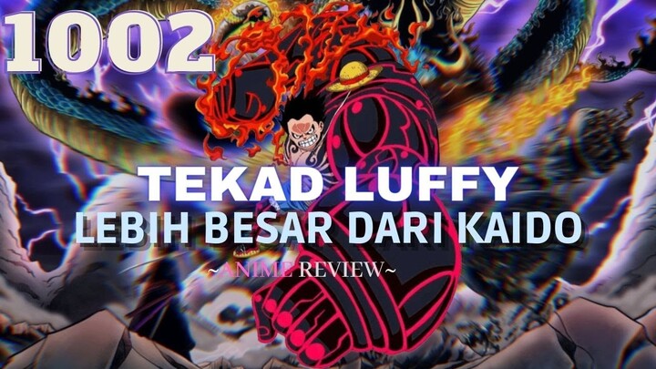 Review One Piece 1002 - Luffy Tunjukkan "KEKUATAN TEKAD" pada Kaido dan Big Mom!!!