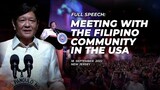 Meeting with the Filipino Community in the USA (Speech) 9_18_2022