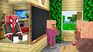 OKULDA GİZLİCE SAKLANDIM - Minecraft