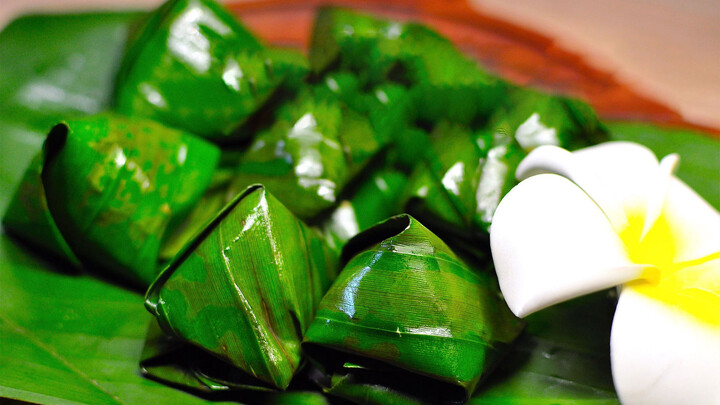 Delicate Thai Coconut Rice Dumpling. Happy Dragon Boat Festival!