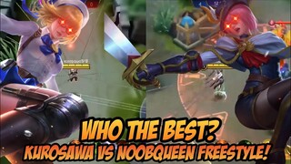 FREESTYLE BATTLE:KUROSAWA VS NOOBQUEEN | WHO THE BEST?