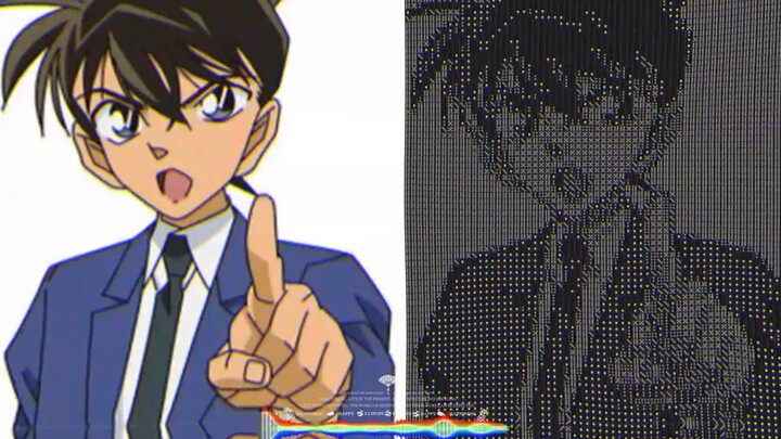Use dice to form the image of Kudo Shinichi! (Finally a thousand fans o(*￣▽￣*)ブ)