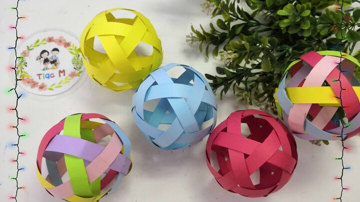 Children's Handmade ~ Paper Ball Weaving