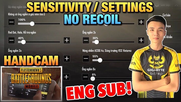 [ENG SUB] Show All Settings , ADS và Độ nhạy ghìm tâm _ Phân tích chi tiết cài đặt PUBG Mobile _ T98