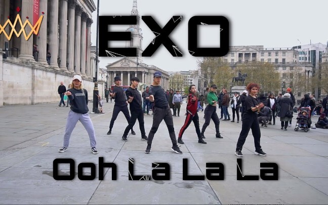 【EXO】Ooh La La La British street beauties and handsome guys dance cover road show kpop in public