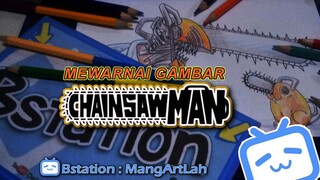 Mewarnai gambar Chainsaw Man