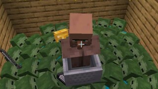 Game|Minecraft|Dân làng dạy mọi người cách sử dụng xe mỏ