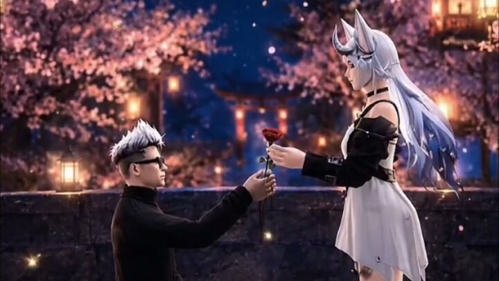 Under the Full Moon and Cherry Blossoms 🌙🌸 The Most Cinematic In-Game Proposal 🌹✨