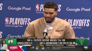 Jayson Tatum death warning to Bucks after lose over Celtics Game 4: "Giannis looks exhausted"