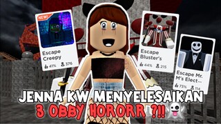 MENYELESAIKAN 3 OBBY HORROR !??😬👻 Menggunakan Avatar Jenna !!😖 | ROBLOX INDONESIA🇮🇩 |