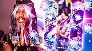 Seven Deadly Sins Grand Cross Pro Plays Genshin Impact for the First Time DRESSED AS CYNO LOL!!